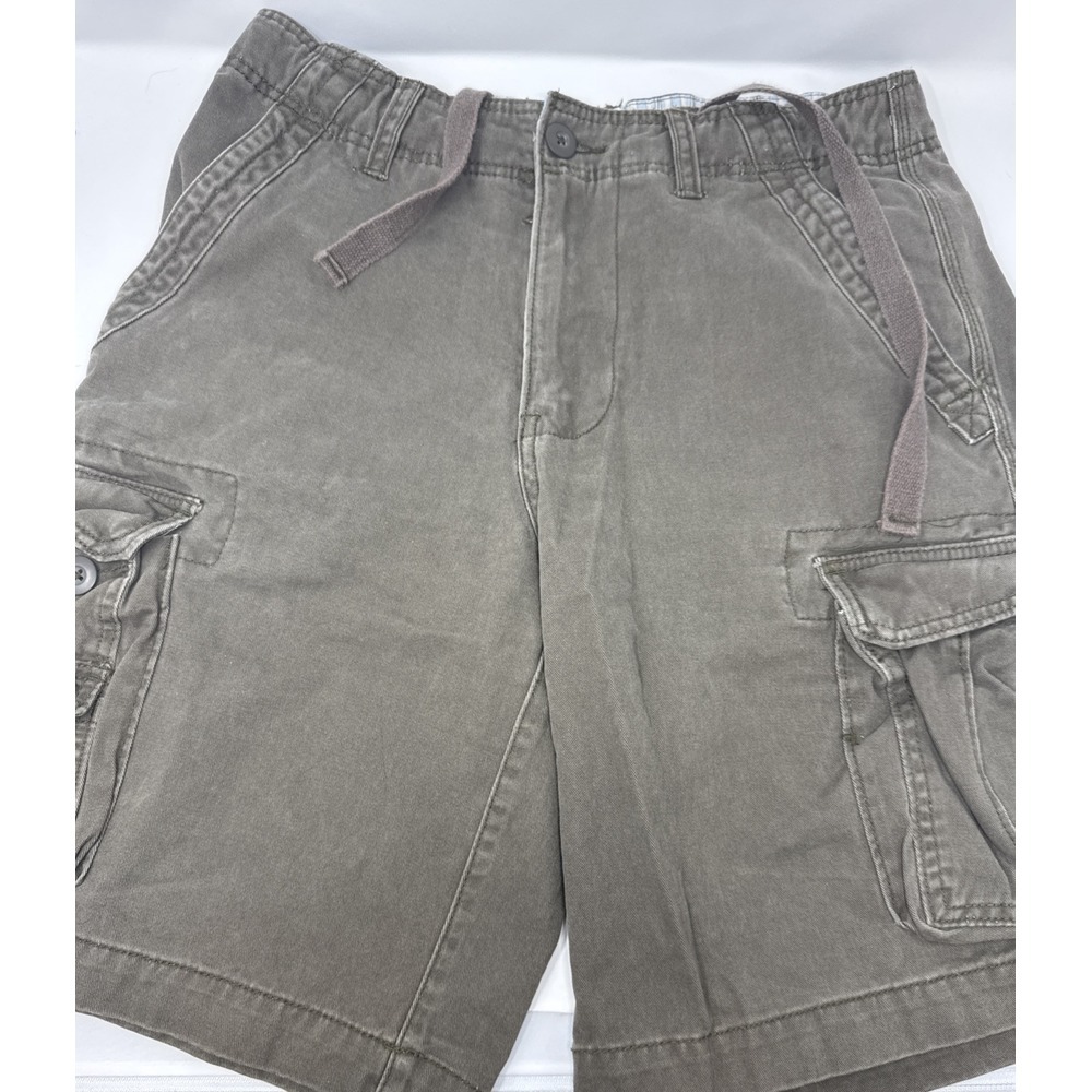 Faded Glory cargo shorts mens 32 draw strings‎ brown